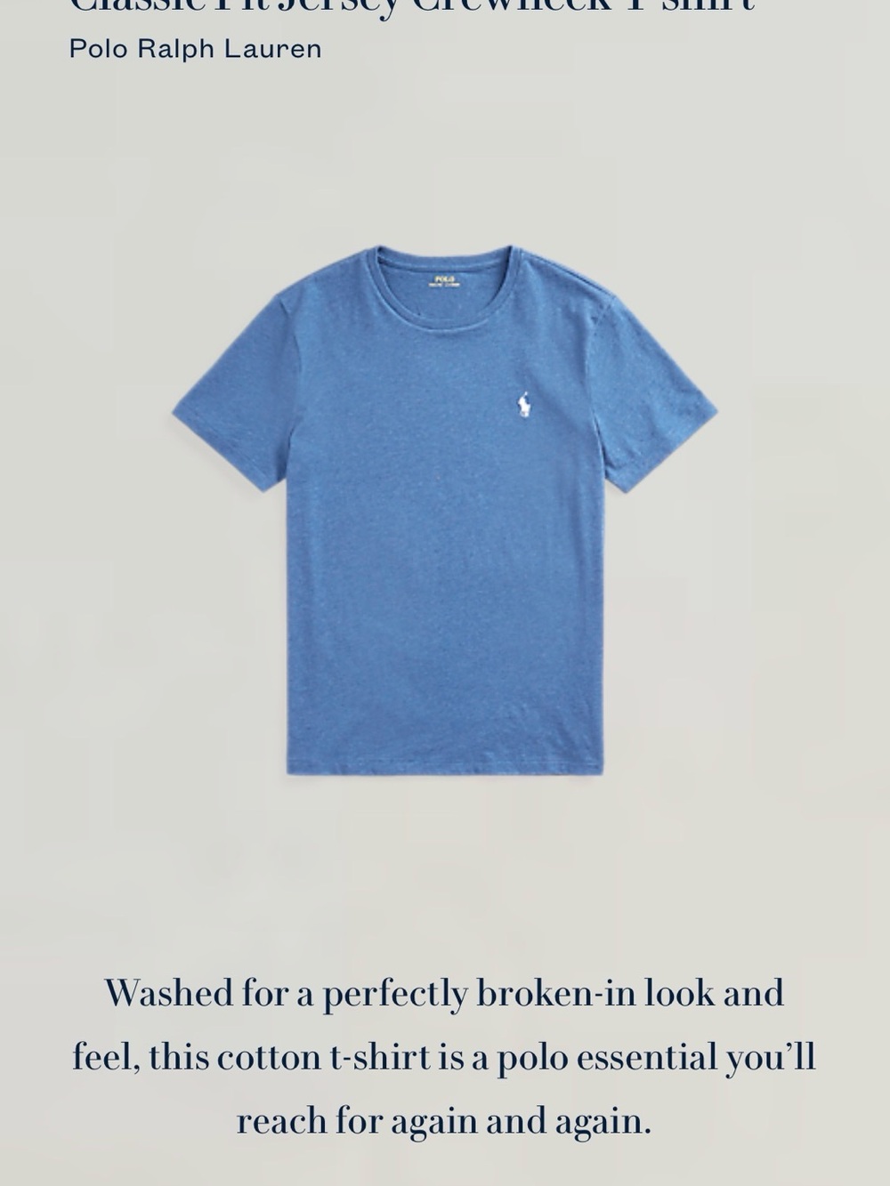 Polo by Ralph Lauren Men’s Blue Short Sleeve Crewneck Tee Sz XL - Picture 2 of 6